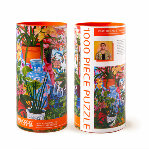 Tropical Vases Floral Still Life 1000 Piece Jigsaw Puzzle