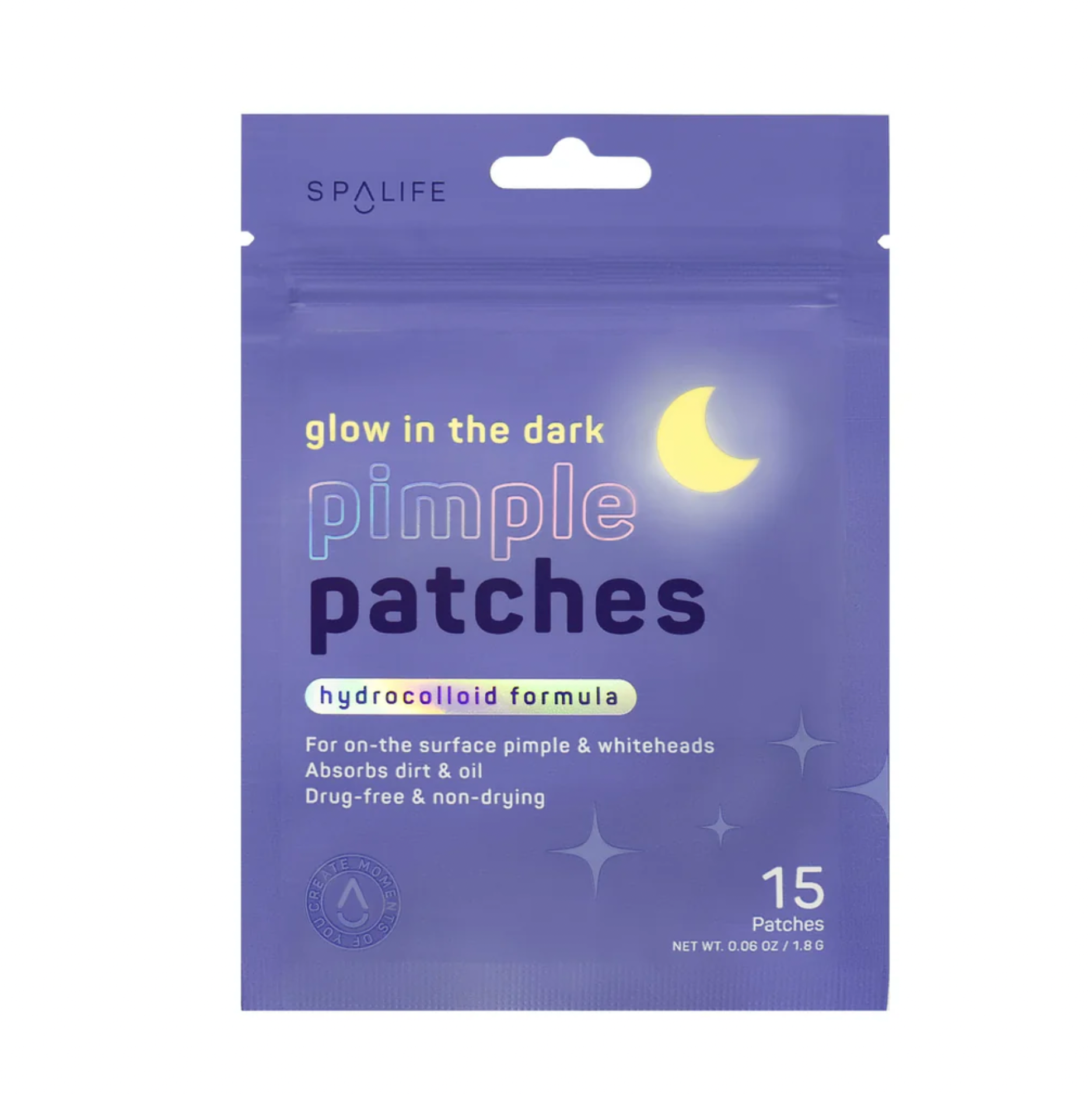 Glow in the Dark Moons Hydrocolloid Pimple Patches - 15 ct