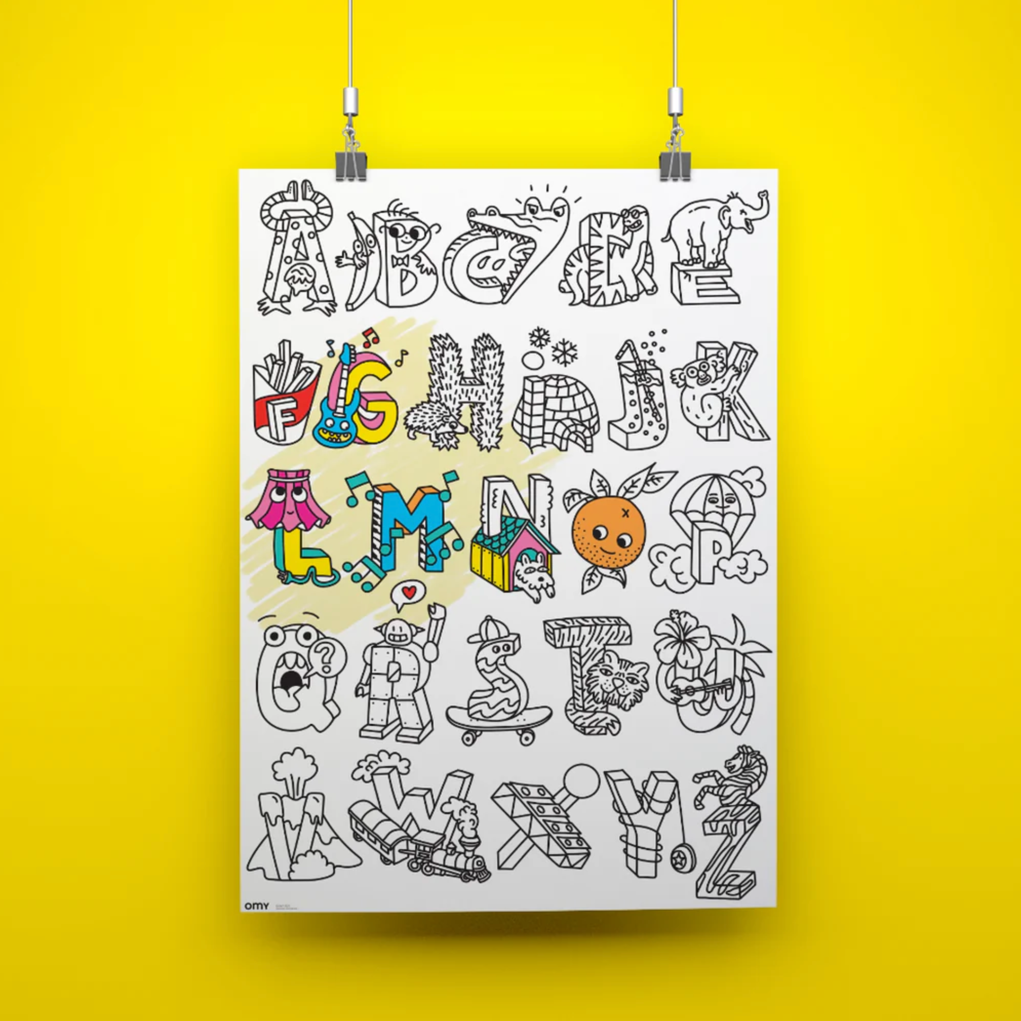 ABC Giant Coloring poster