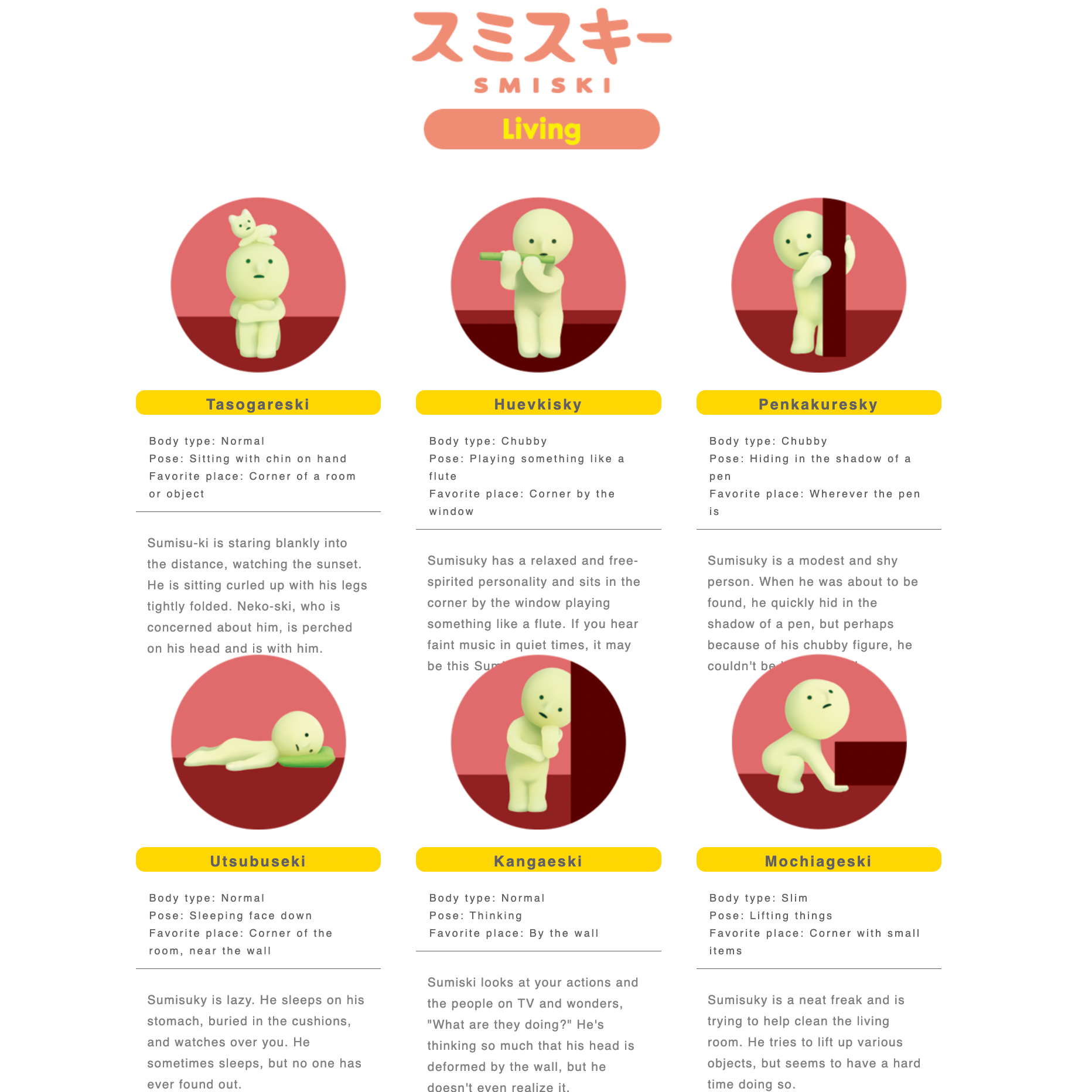 Smiski Mini Figure Living Series