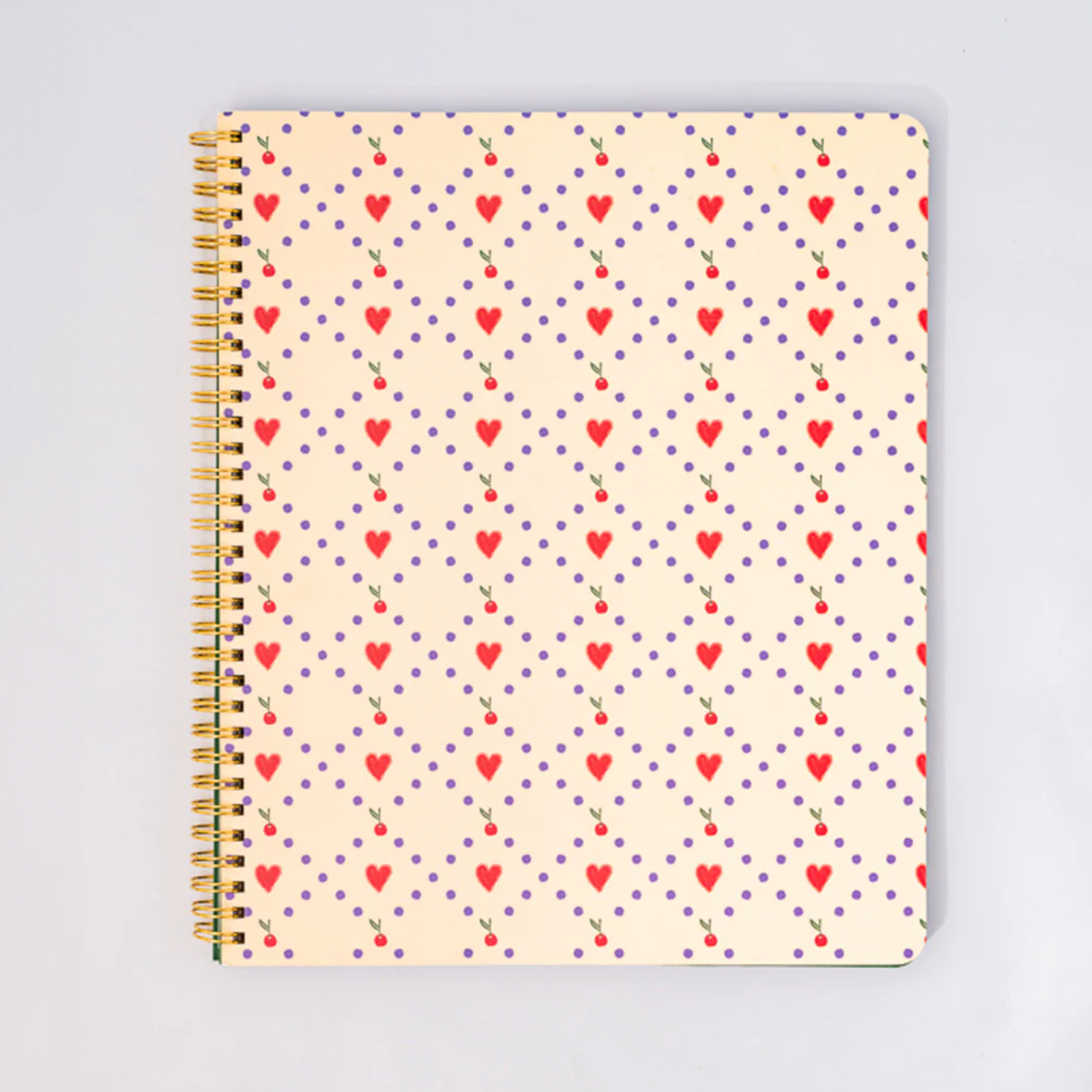 Cherry Hearts Rough Draft Large Notebook