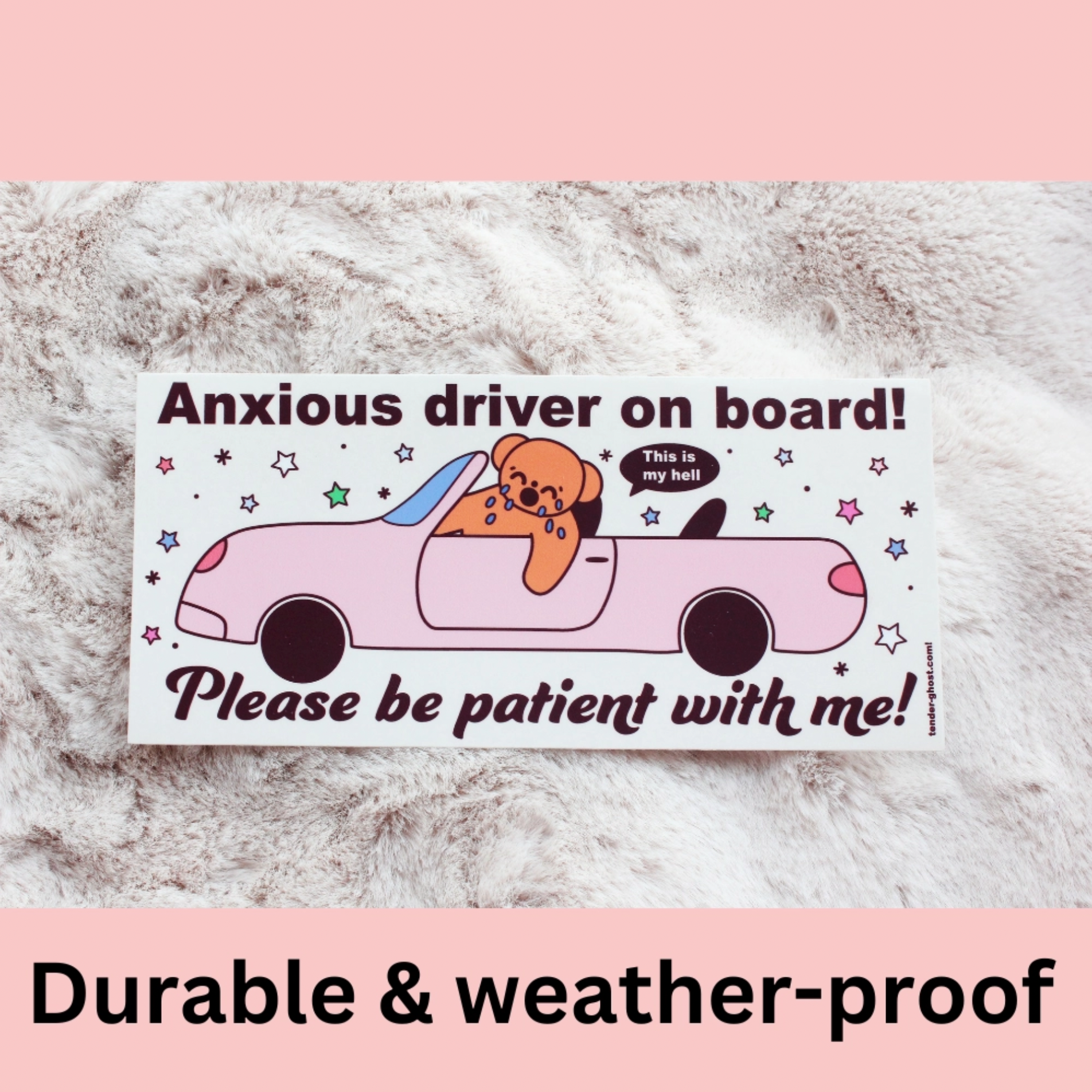 Back Off, I'm Anxious! Bumper Sticker