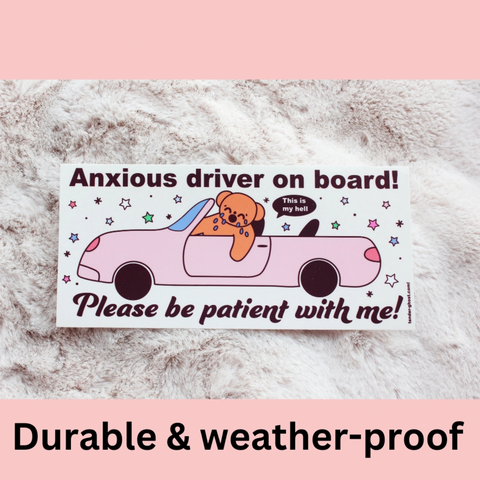 Back Off, I'm Anxious! Bumper Sticker