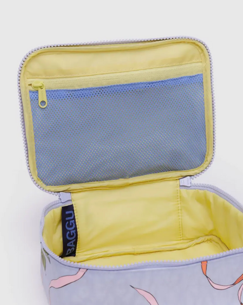 Small Cosmetic Case Apricots & Ribbons