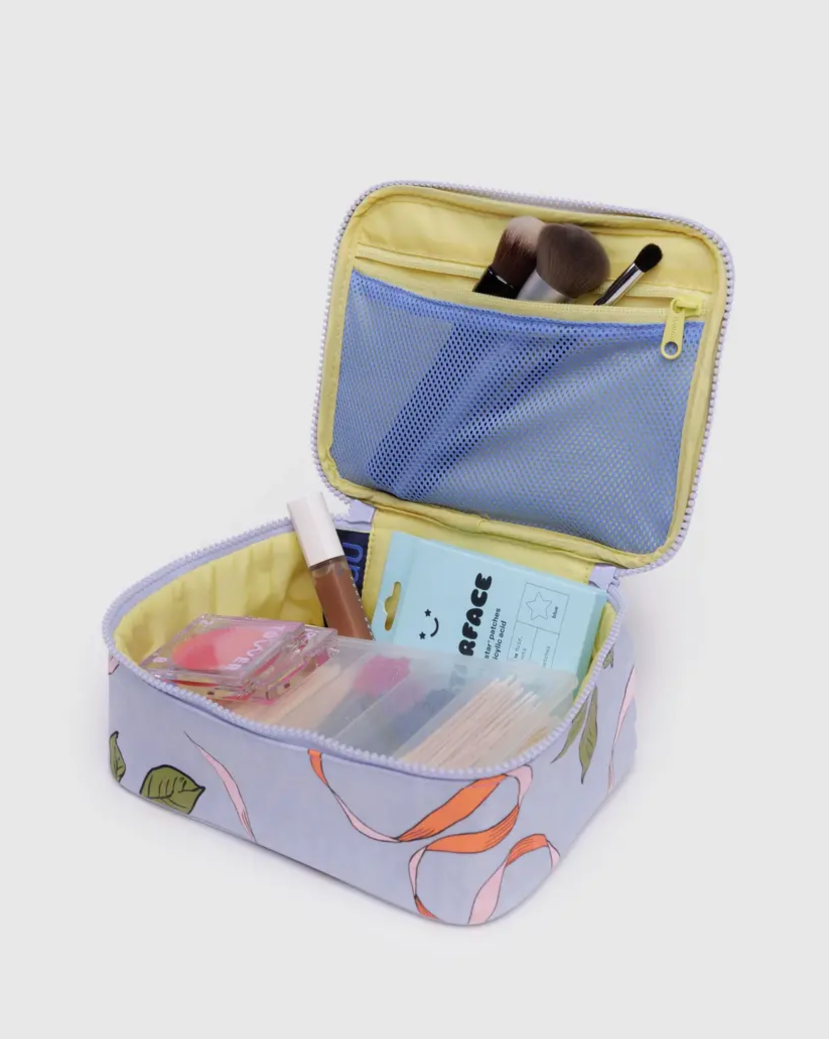 Small Cosmetic Case Apricots & Ribbons