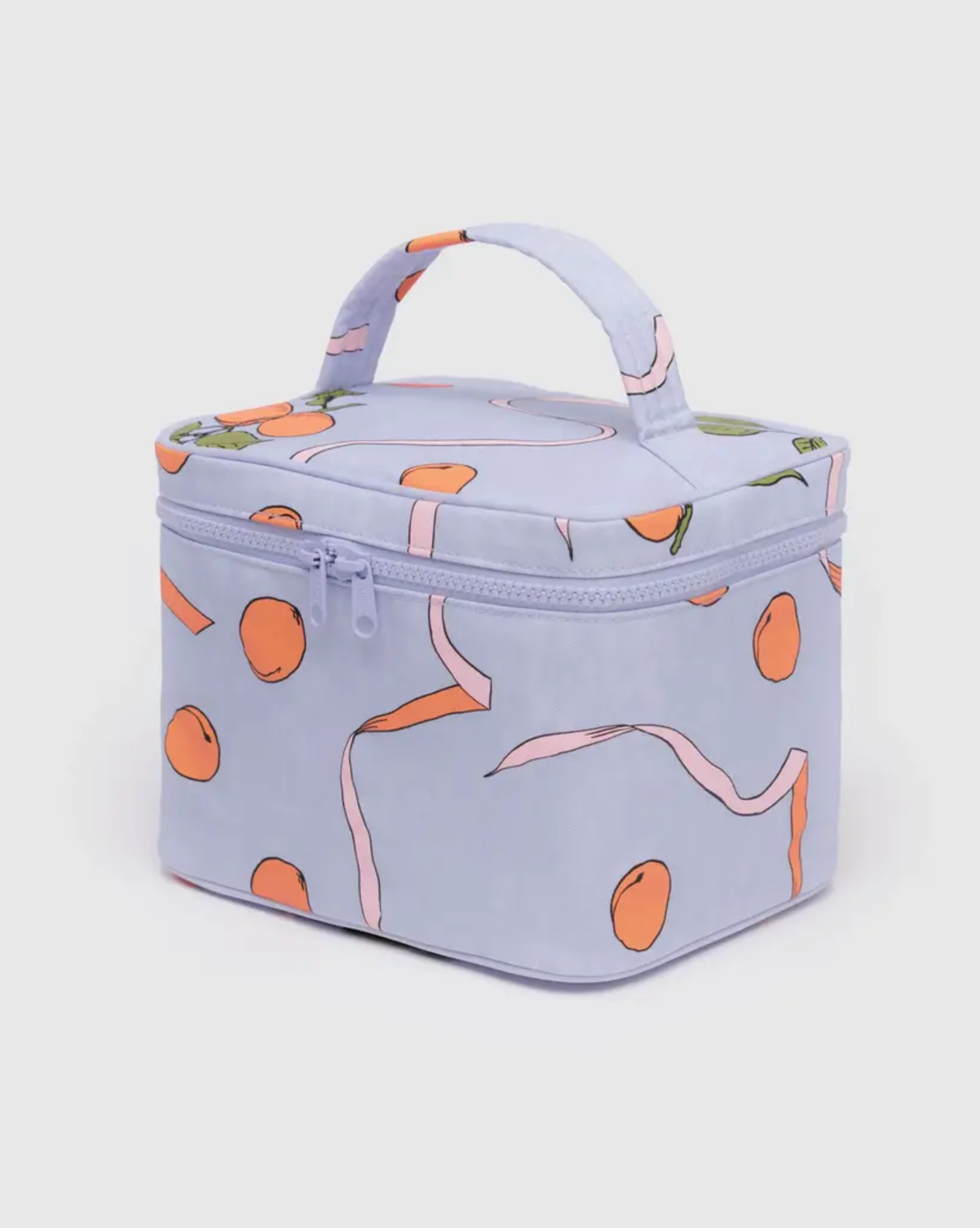 Large Cosmetic Case Apricots & Ribbons