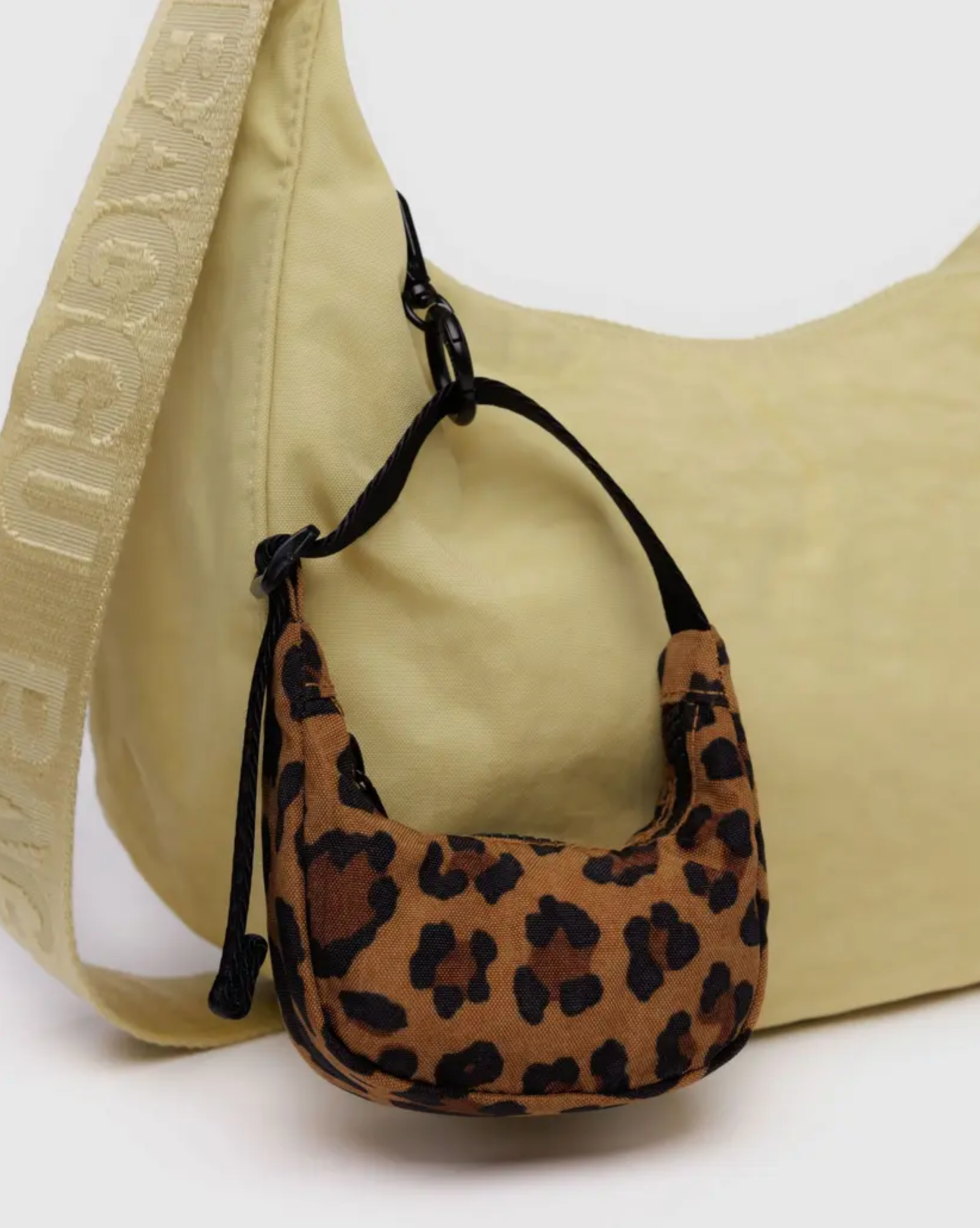 Crescent Bag Charm Leopard