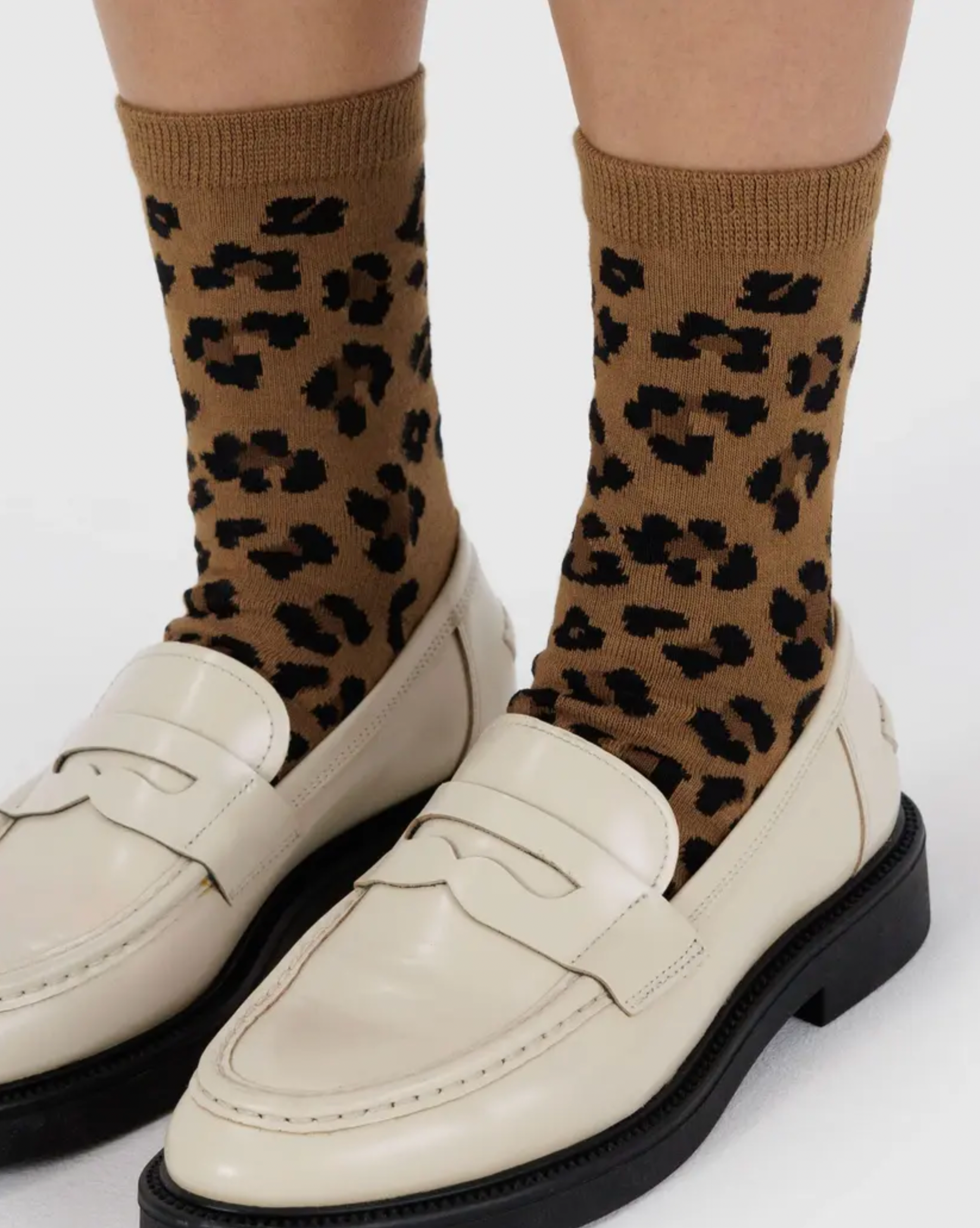 Crew Sock Dark Leopard
