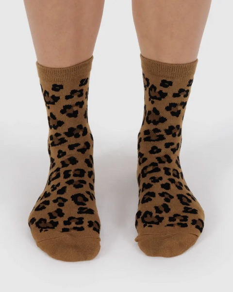 Crew Sock Dark Leopard