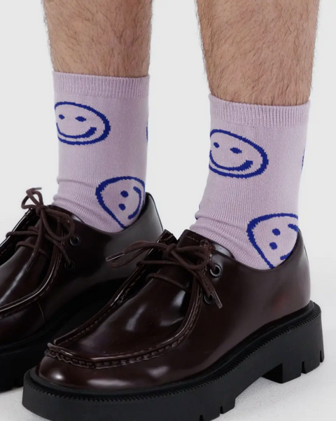 Crew Sock Dusty Pink Happy