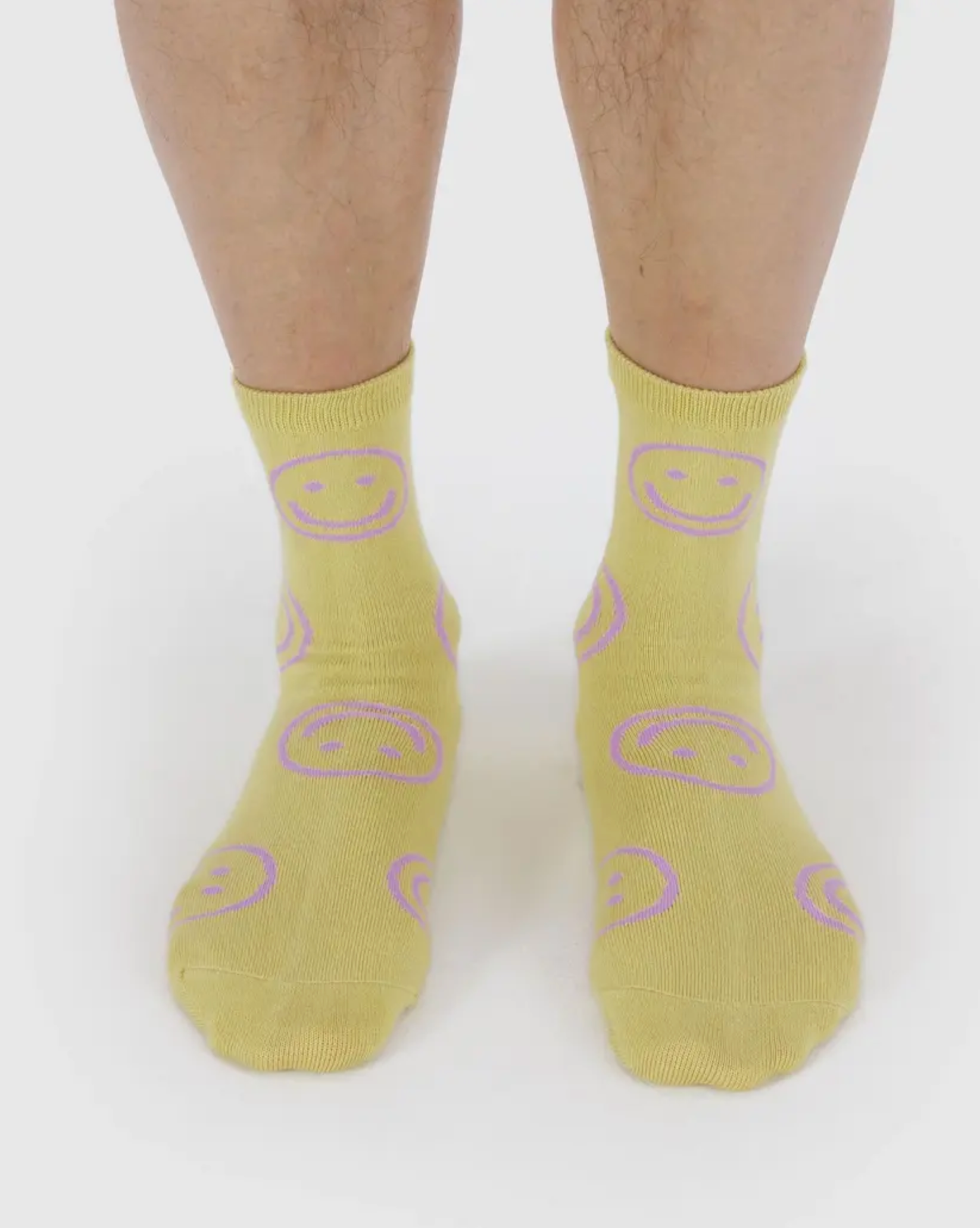 Crew Sock Straw Happy