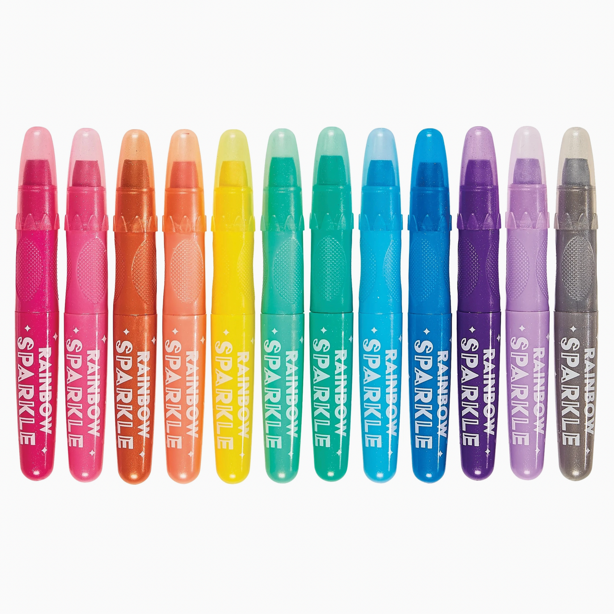 Rainbow Sparkle Metallic Watercolor Gel Crayons - Set of 12