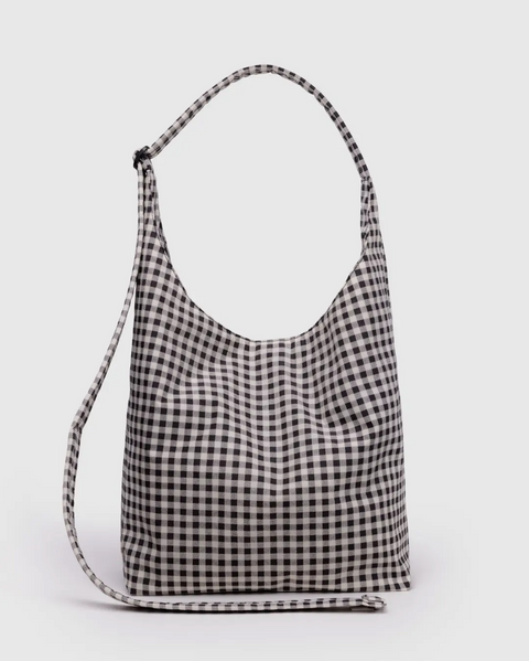 Large Nylon Sling - Black & White Gingham