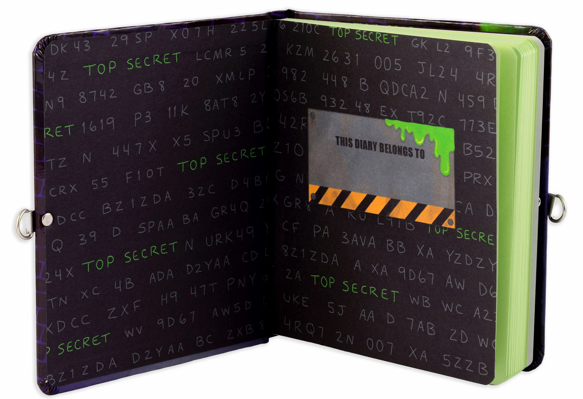 Top Secret Glow in the Dark Lock and Key Diary