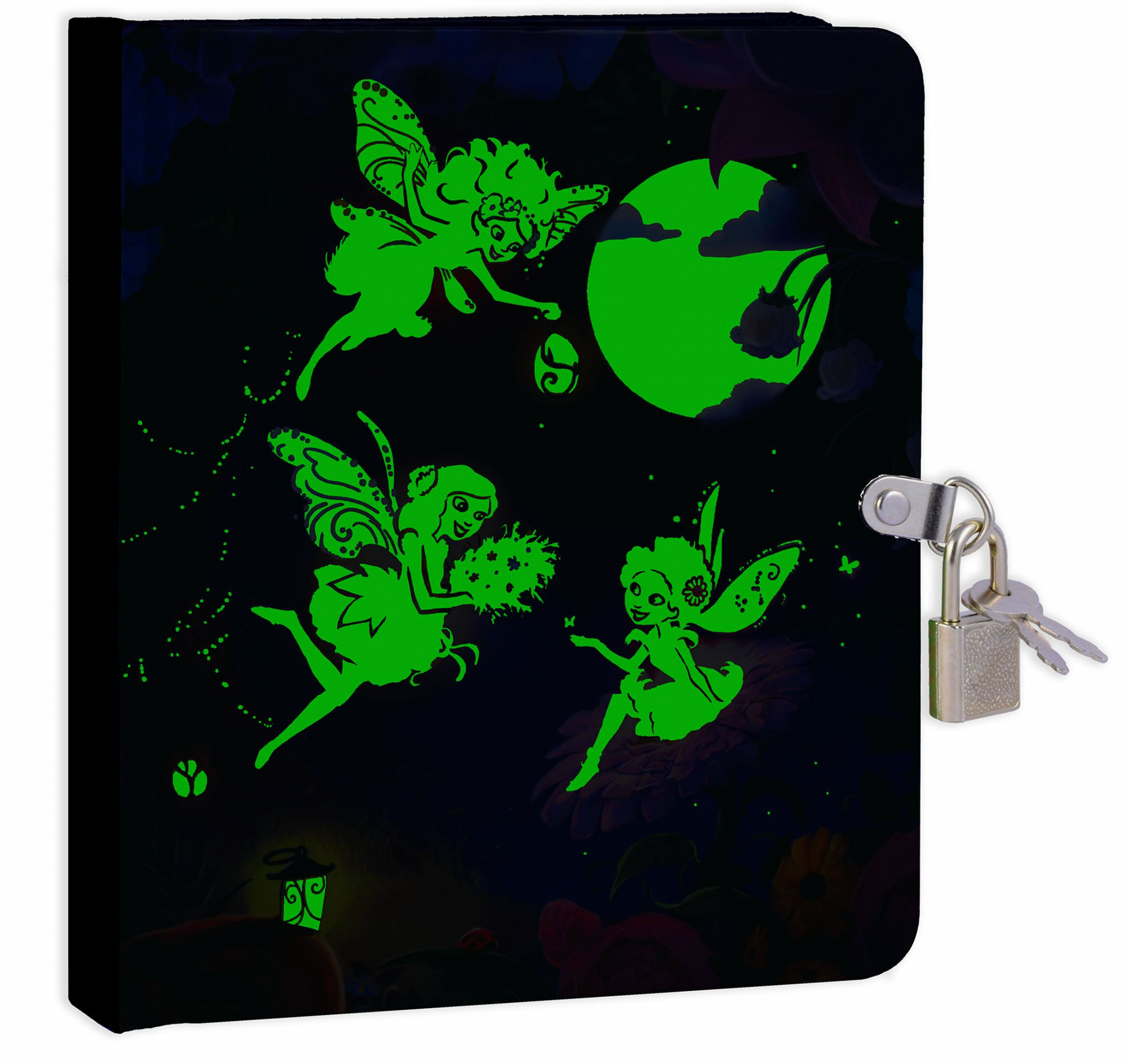 Fairy Glow in the Dark Lock and Key Diary