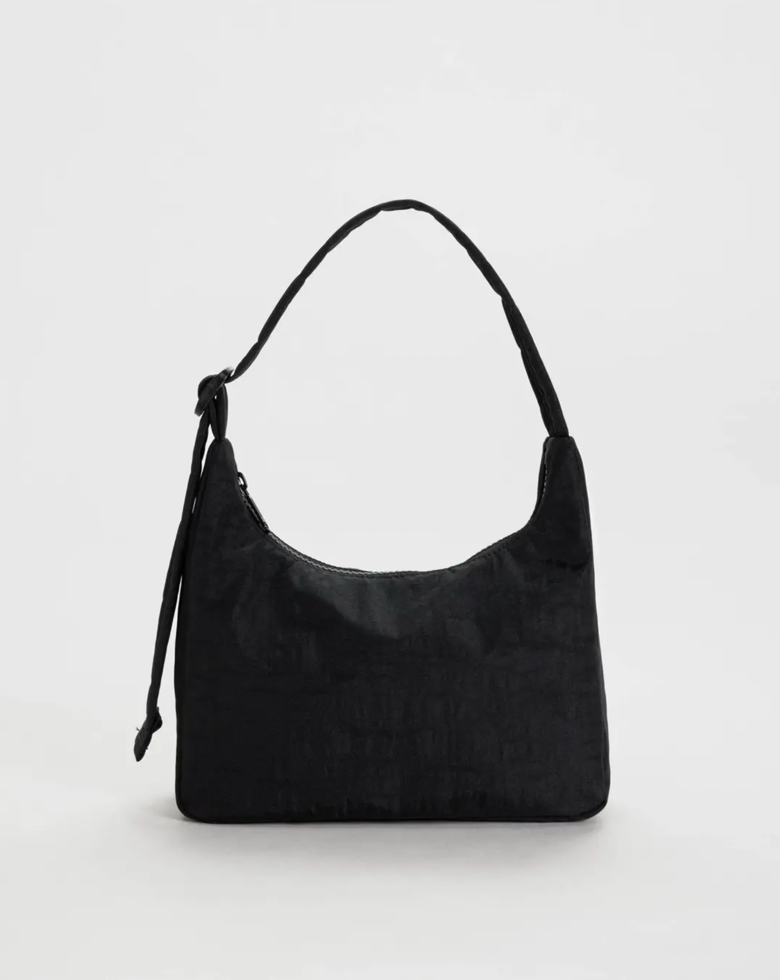 Mini Nylon Shoulder Bag - Black