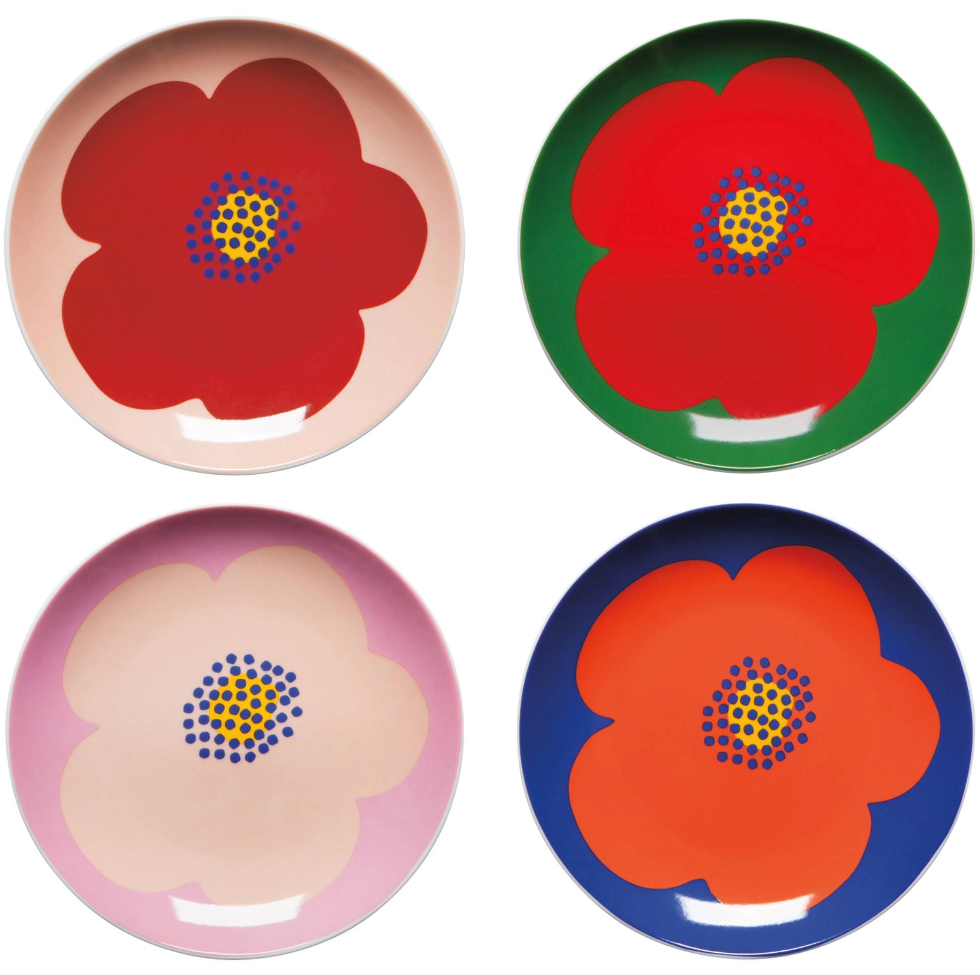 Poppy Appetizer Plates