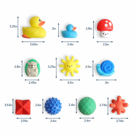 Itzy Splash Gift Set™ Soft Bath + Water Toys