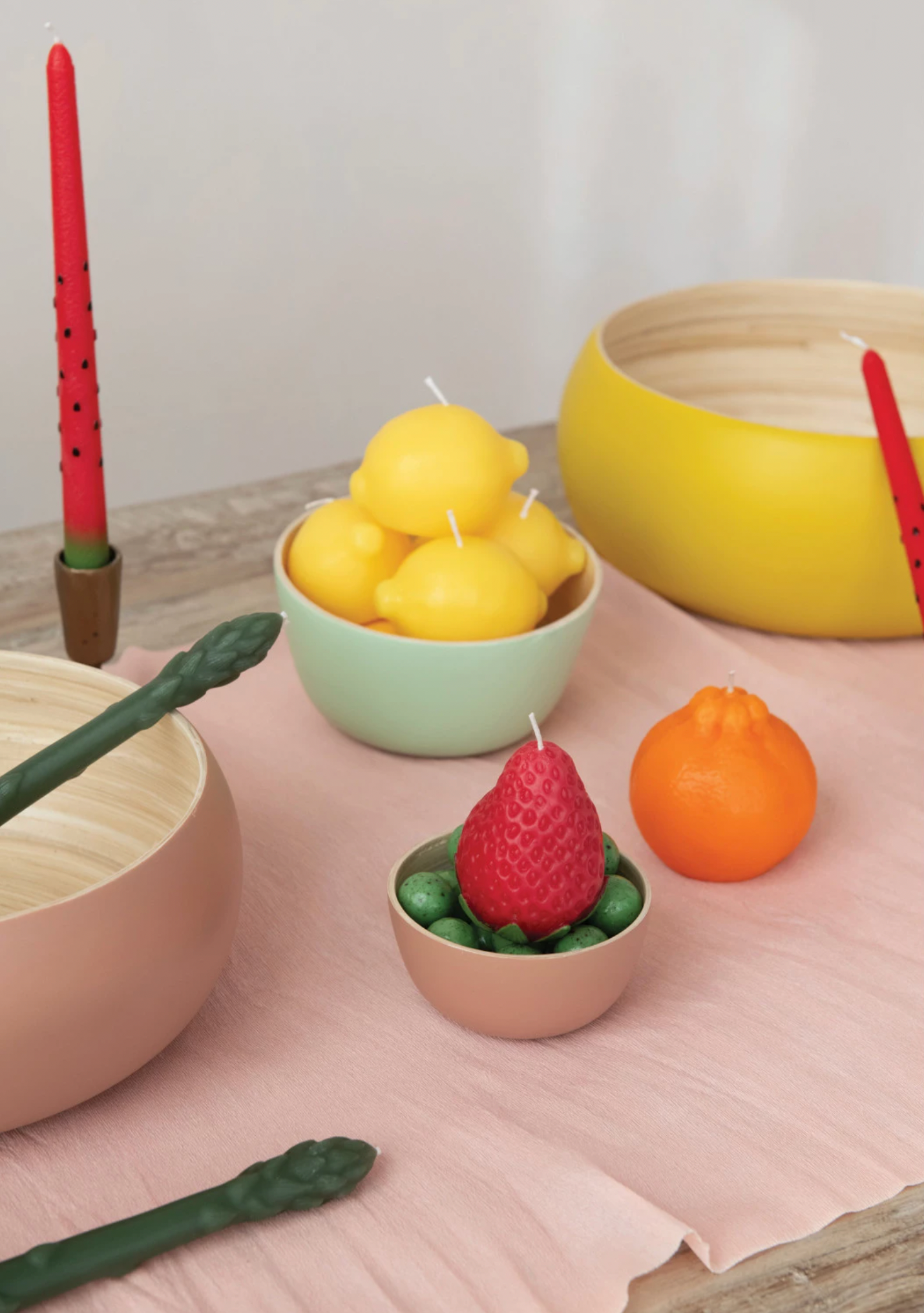 Unscented Lemon Shaped Candle