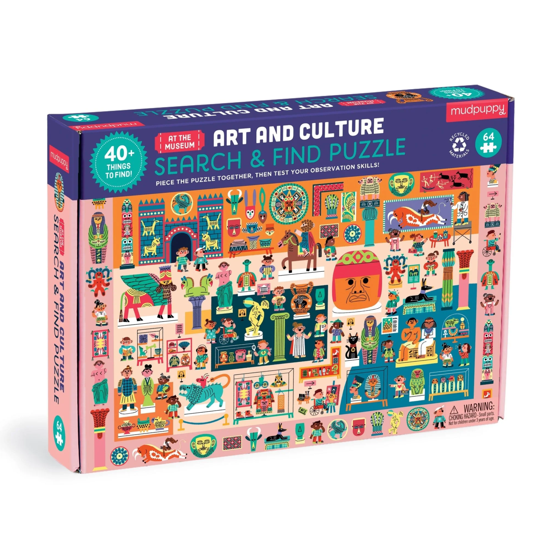 Art and Culture At the Museum 64 Piece Search & Find Puzzle