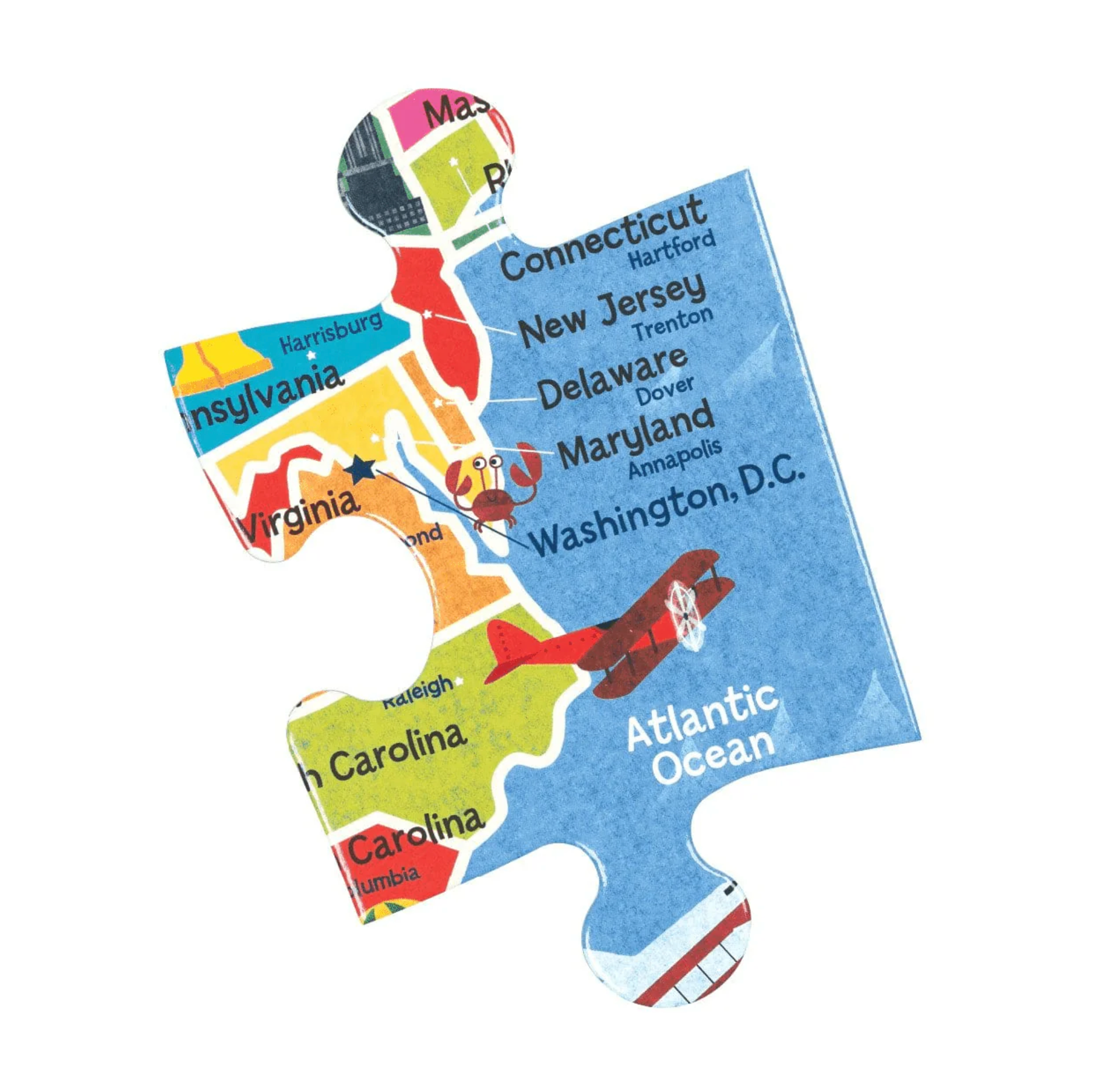 Map of the U.S.A. Jumbo Puzzle