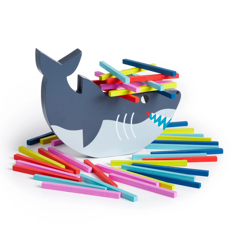 Shark Stack-up! Wooden Balancing Game