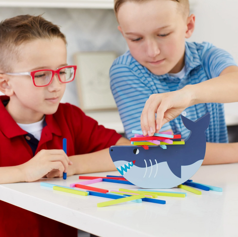Shark Stack-up! Wooden Balancing Game