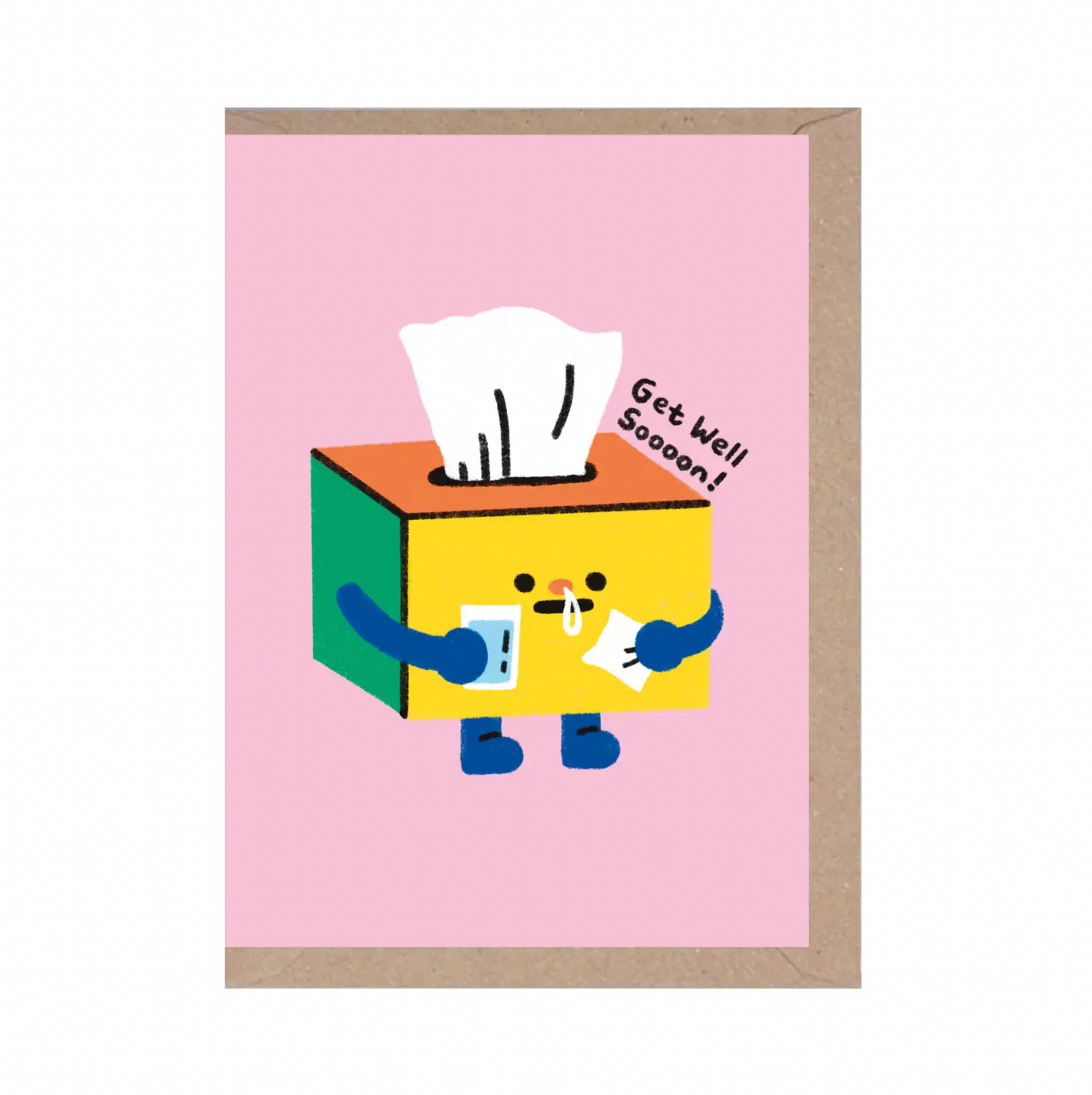 Get Well Soon Tissues Card