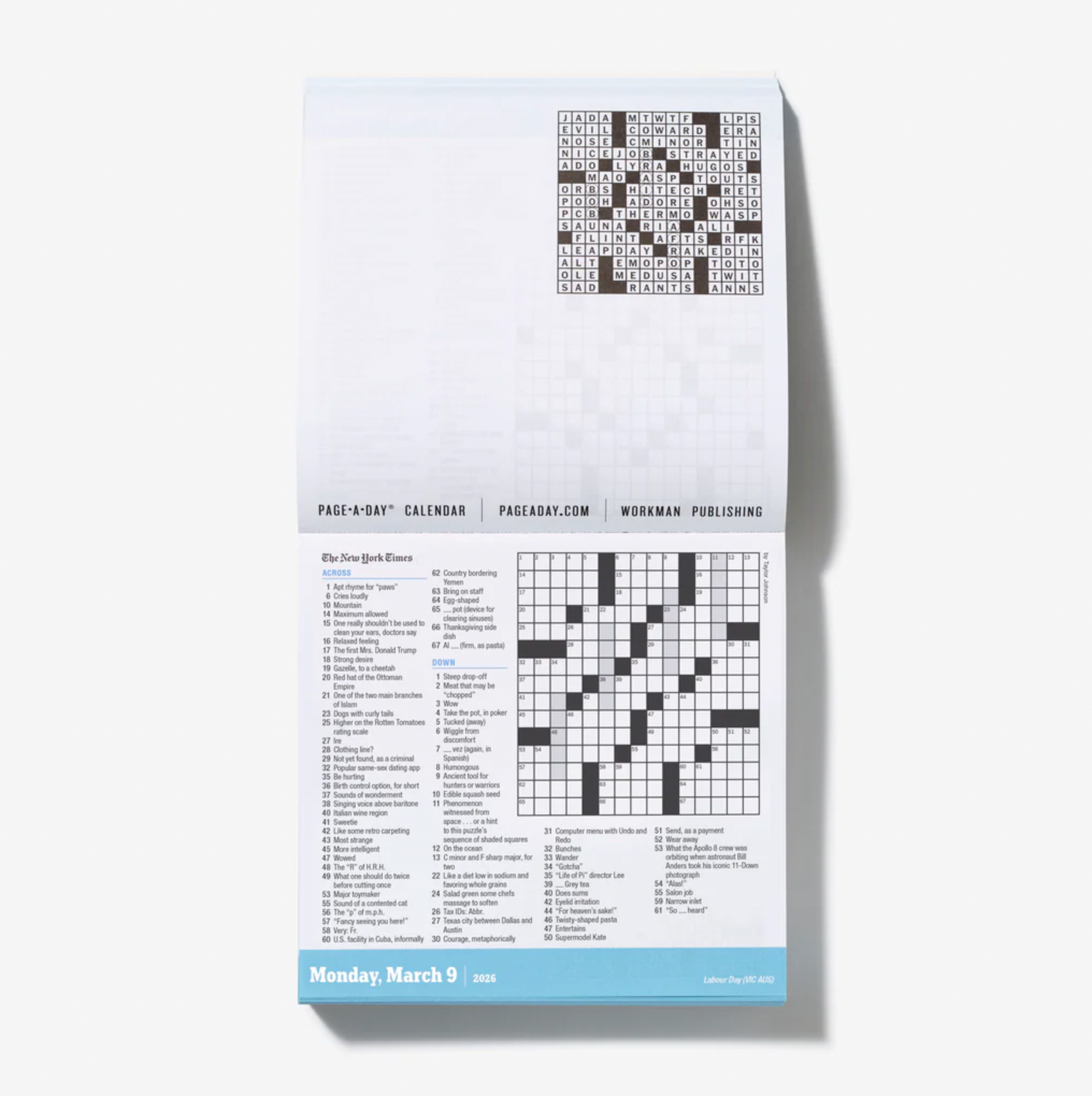 New York Times Crossword Page-A-Day® Calendar 2026