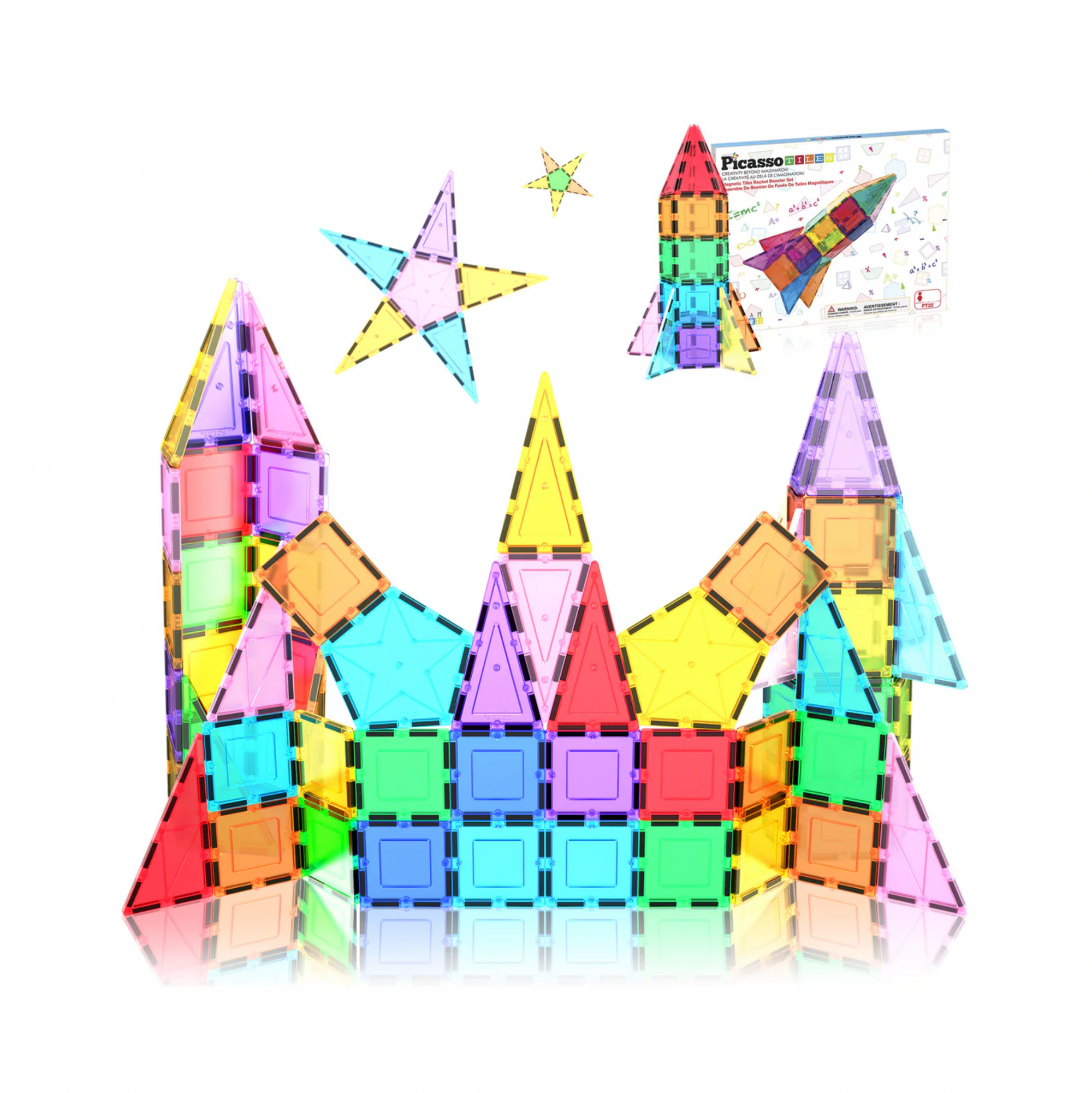 32 Piece Magnetic Rocket Ship Toy Set