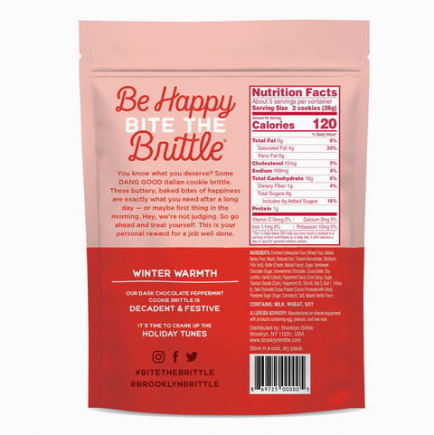Brooklyn Brittle Dark Chocolate Peppermint