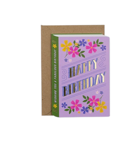 Birthday Book Card
