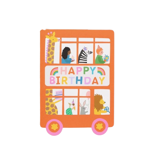Birthday Bus Card