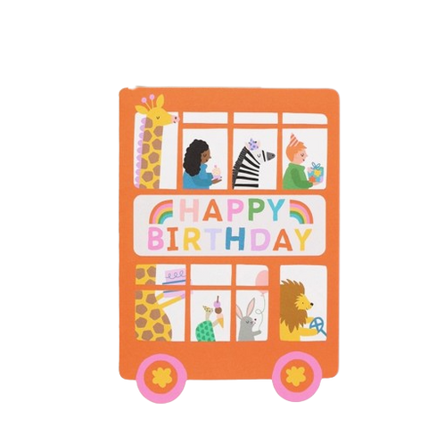Birthday Bus Card