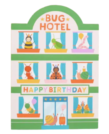 Bug Hotel Children's Birthday Card