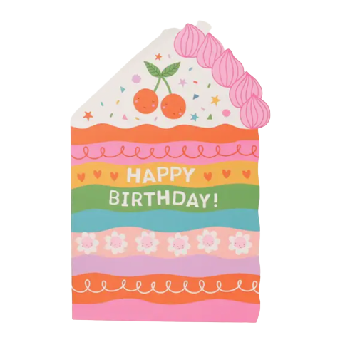 Cake Die Cut Birthday Card