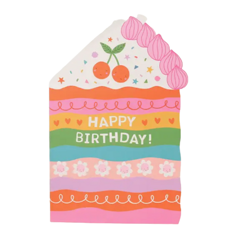 Cake Die Cut Birthday Card