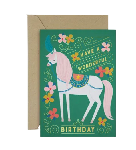 Circus Horse Kid's Birthday Card