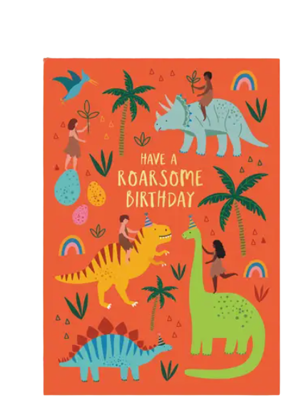 Mifkins - Dinosaur Birthday Card