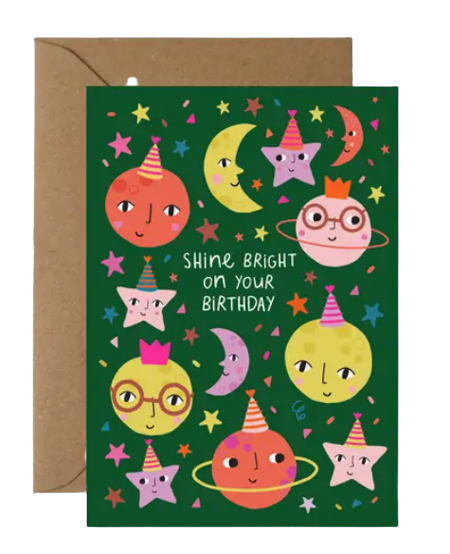 Party Moon and Stars Card | Birthday Card