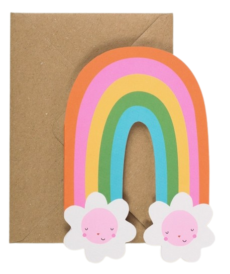 Rainbow Blossom Greeting Card