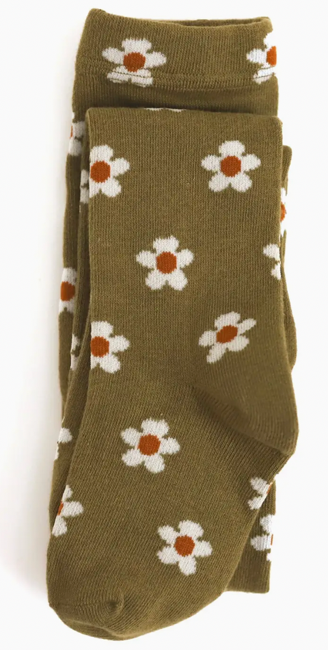Floral Knit Tights