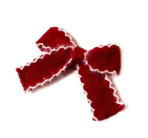 Kids Cotton Hairpin Bow