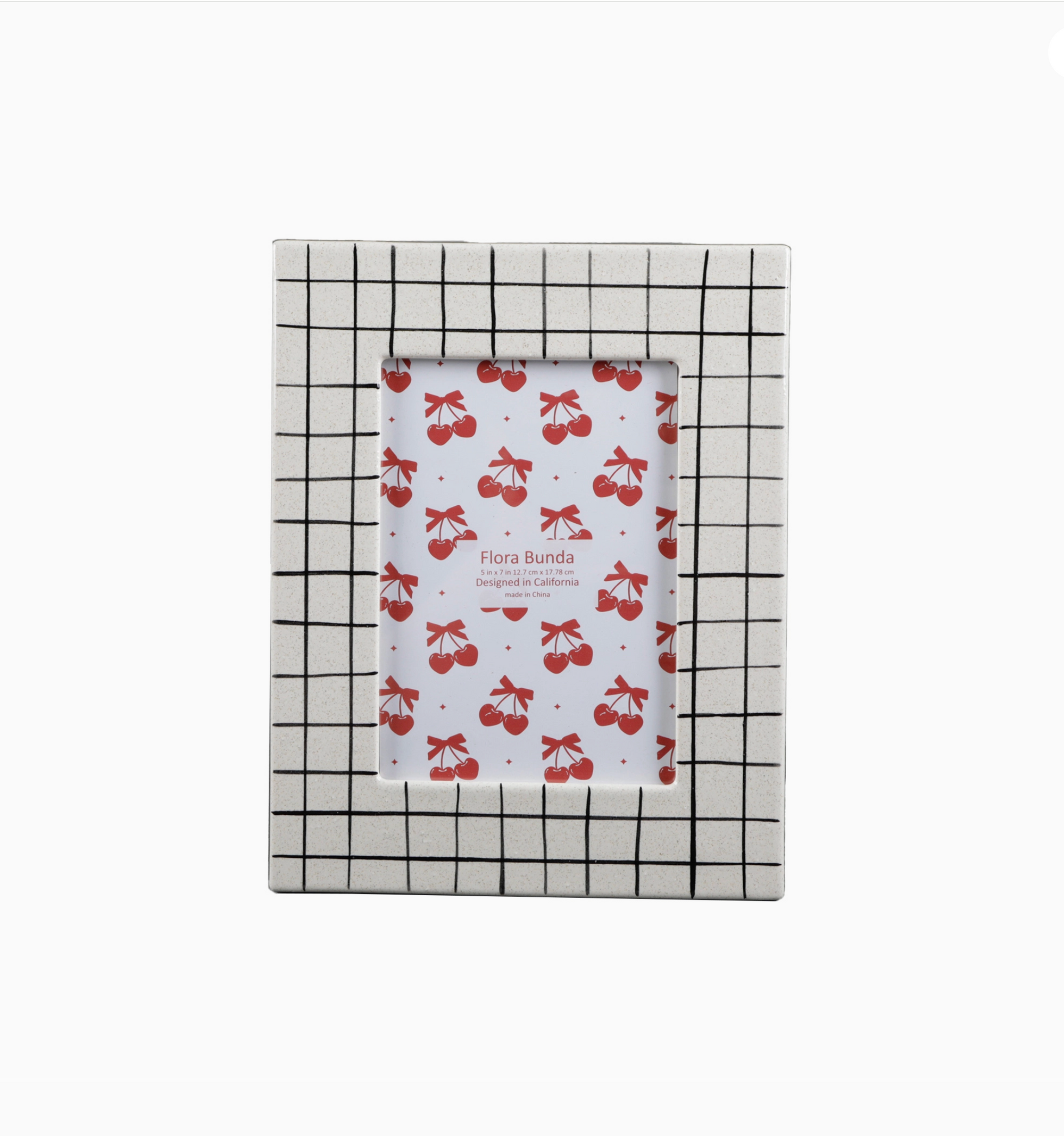 5 X 7 Checker Line Ceramic Frame
