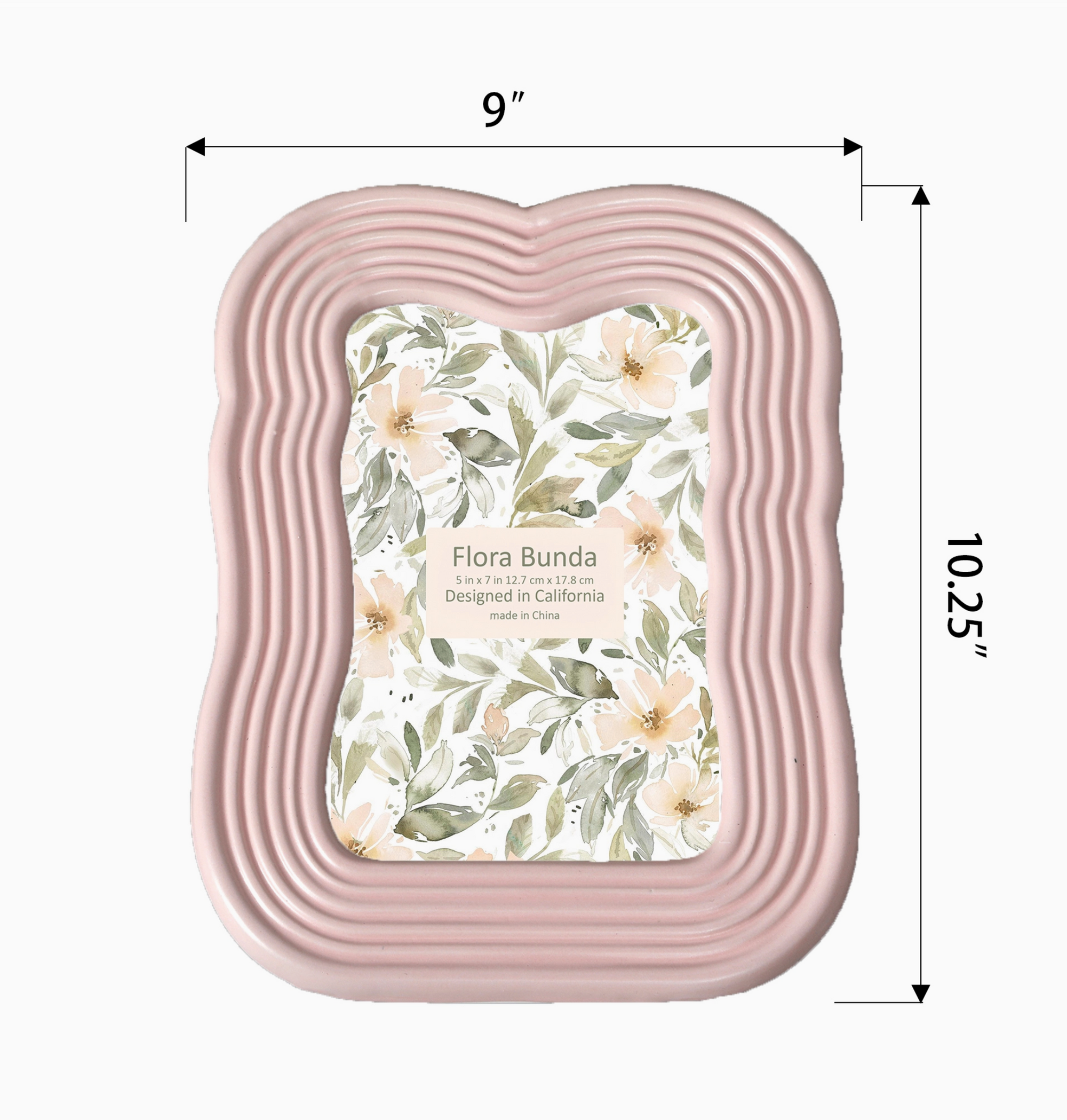 5 X 7 Curves Ceramic Frame