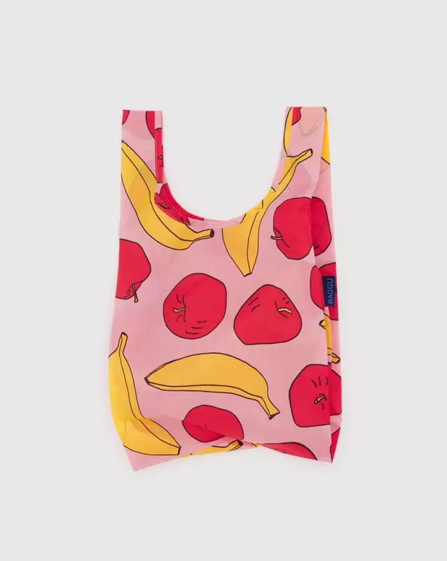 Baby Baggu - Light Pink Apples & Bananas