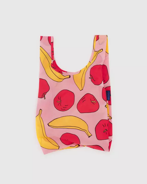 Baby Baggu - Light Pink Apples & Bananas