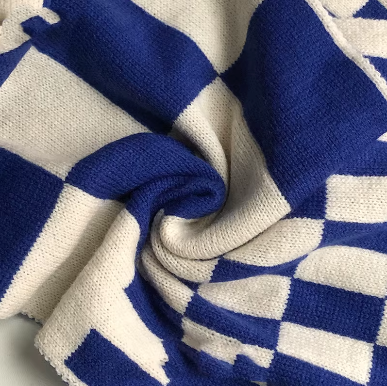 Knitted Checker Scarf