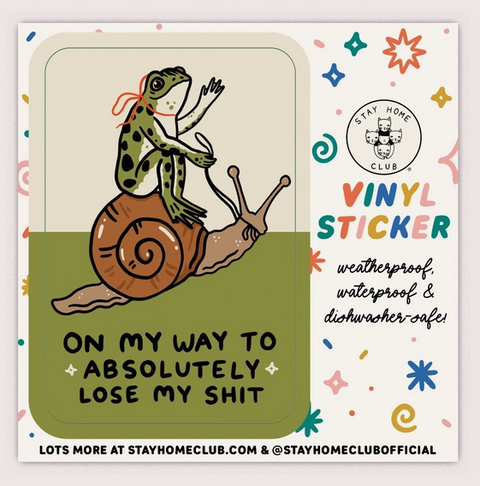 Lose My Shit Vinyl Sticker