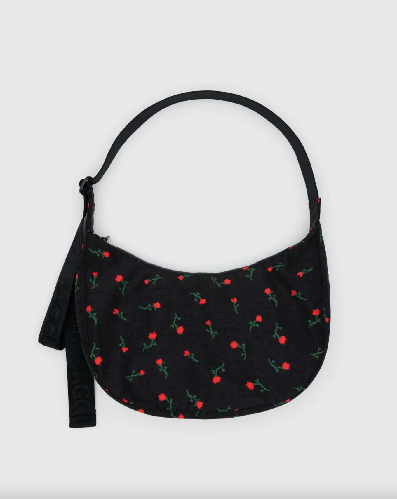 Medium Nylon Crescent Bag - Painted Wildflower